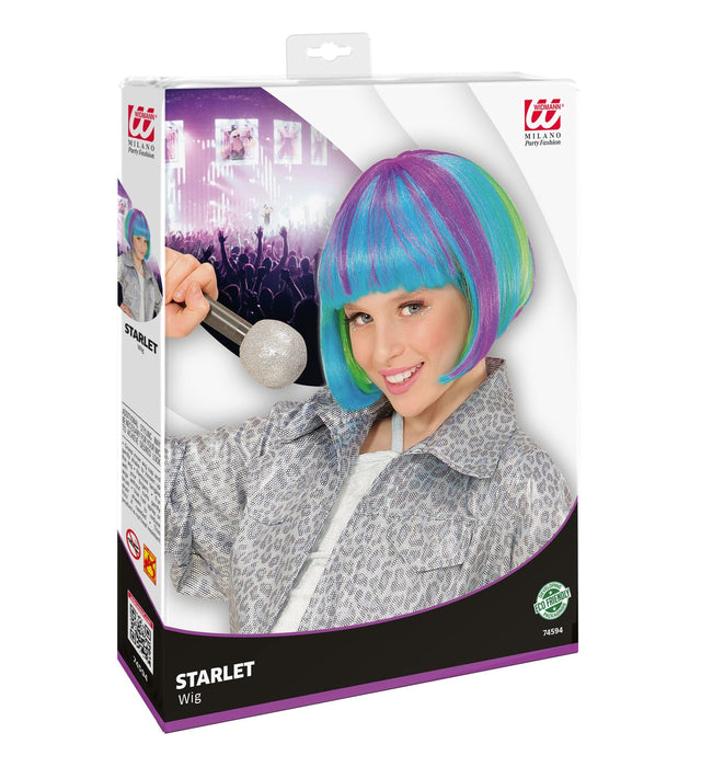 Bob Kurzhaar Kinder Perücke "Starlet" | Mehrfarbig