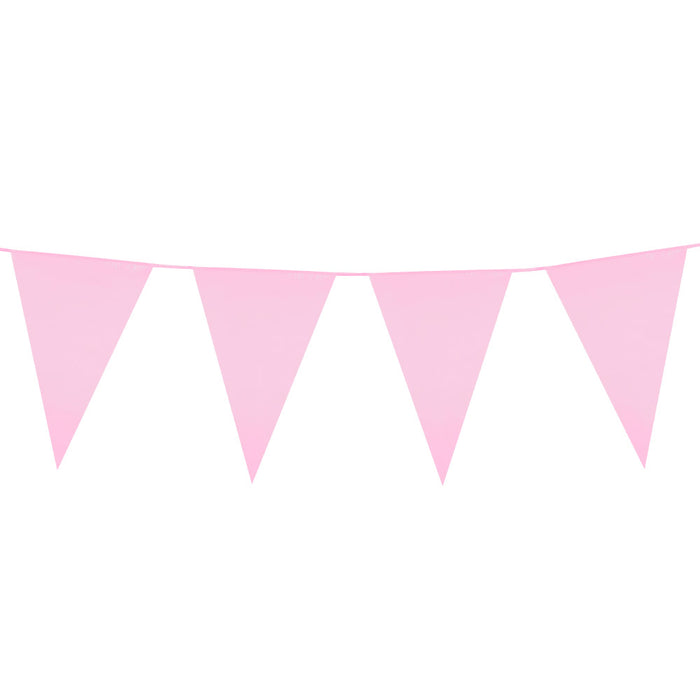 Wimpelkette PE 45x30cm L: 10m | Rosa