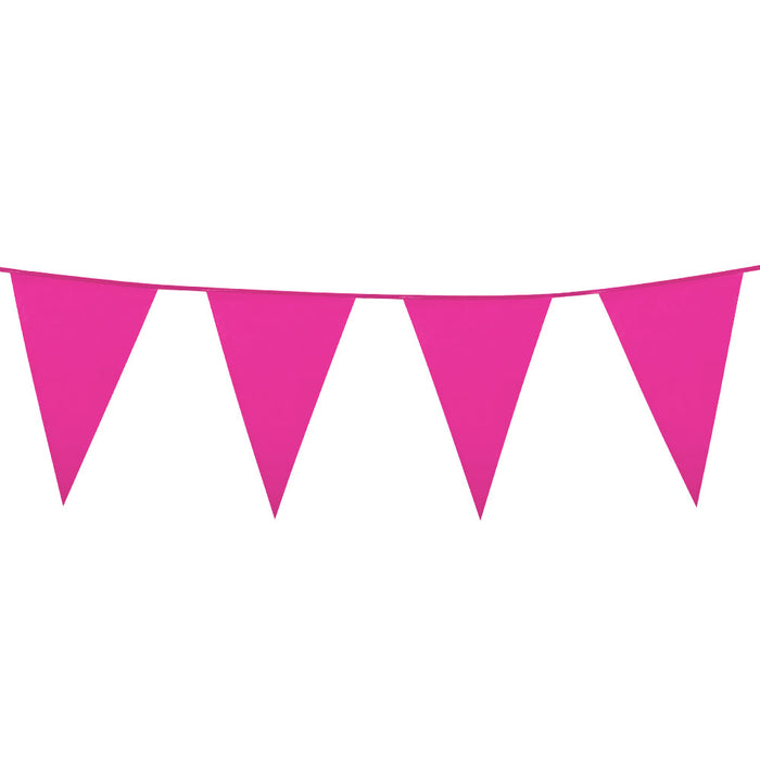 Wimpelkette PE 45x30cm L: 10m | Pink