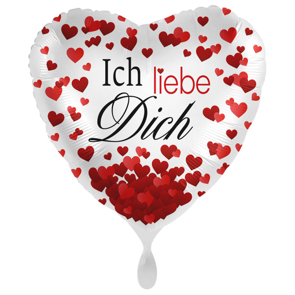 ABC18 Herz Folienballon Ø 43cm "Ich liebe Dich"