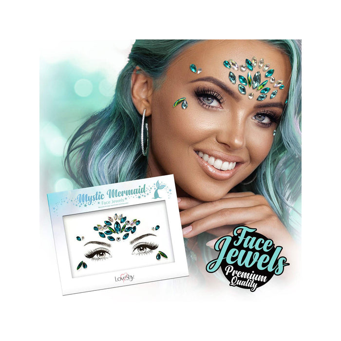 Face Jewels "Mystic Mermaid" - Selbstklebende Glitzersteine
