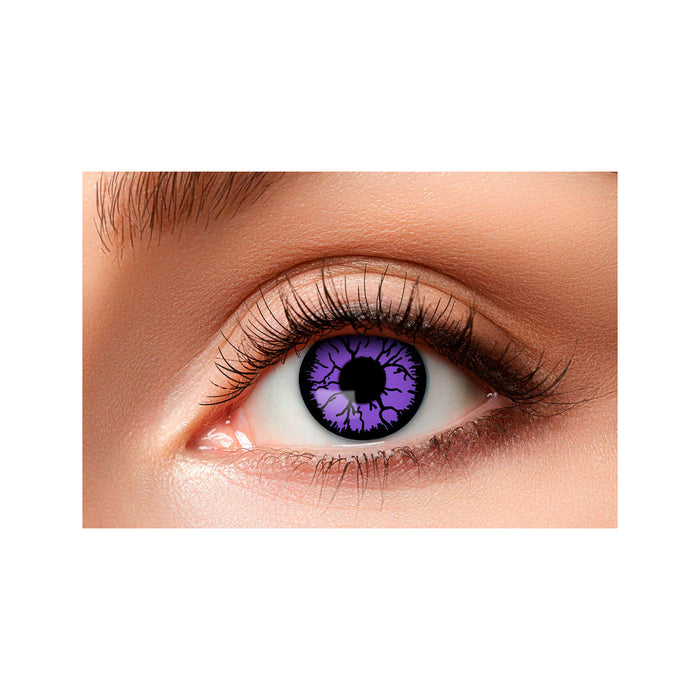 Farbige Motiv Kontaktlinsen "Purple Monster" | Lila (w56)