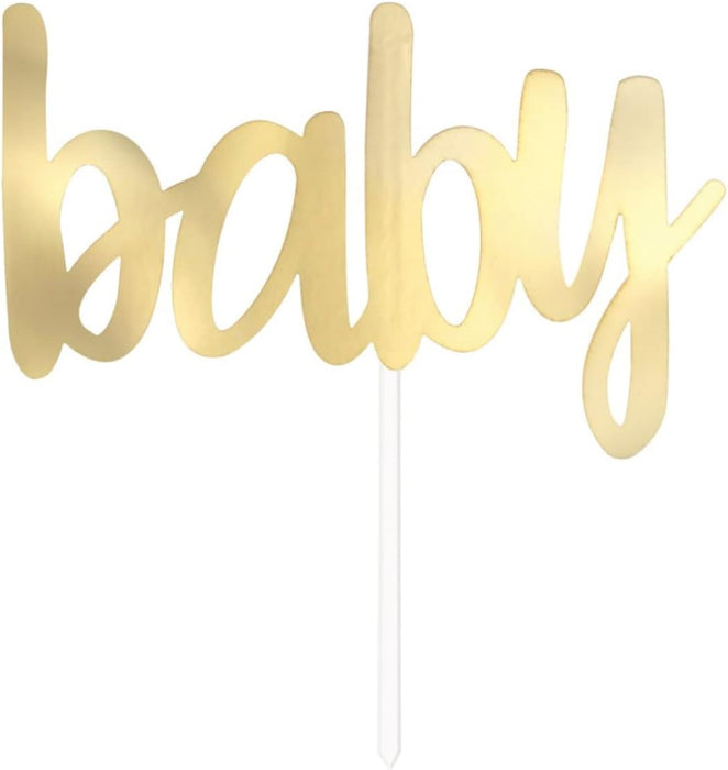 Tortendeko Folie Baby Shower Gold
