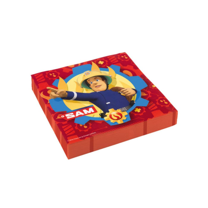 Servietten Fireman Sam 2017 33x33cm/20Stk.