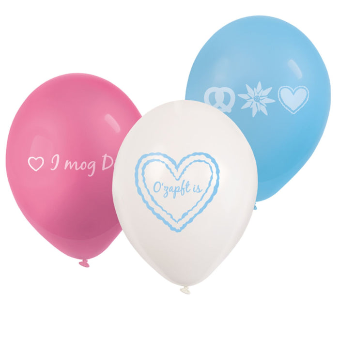 Luftballons "I mog di" Bierfest | 6 Stk./ Ø23cm