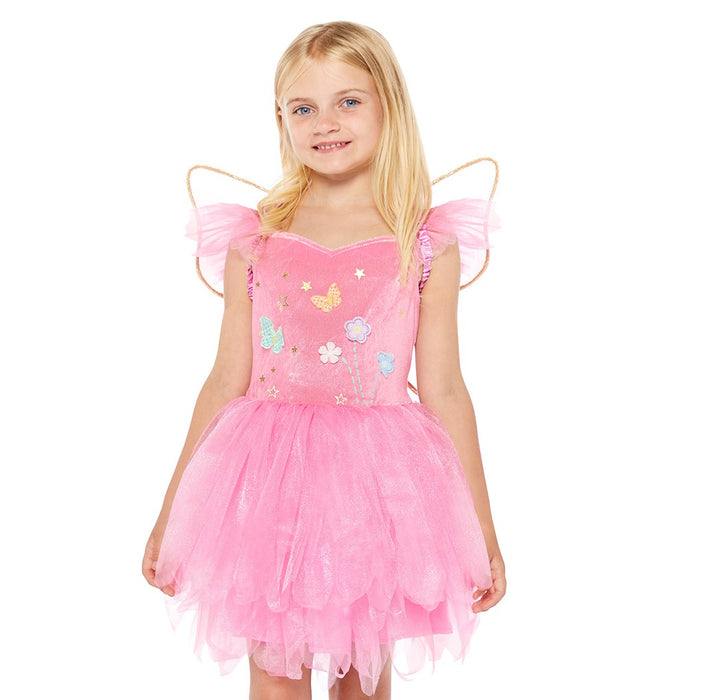 Feen Kinderkostüm "Pink Fairy" | Rosa mit Flügeln