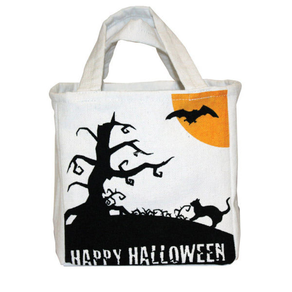 Tüte Baumwolle 16x26cm Happy Halloween