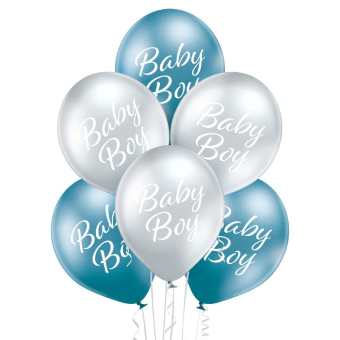 Luftballon Ø30cm Baby Boy | 6 Stk.