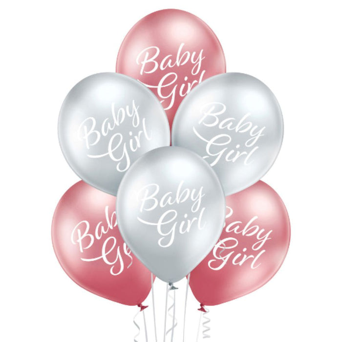 Luftballon Ø30cm Baby Girl | 6 Stk.