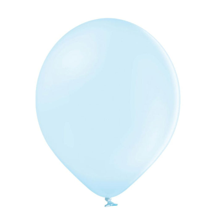 25 Stk. Luftballon Unifarben Ø 12cm | Eisblau #449
