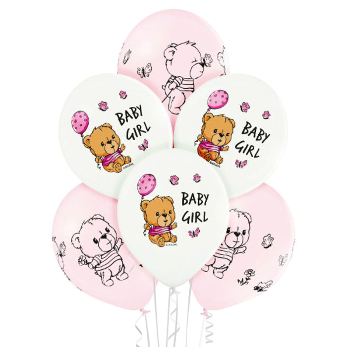 Luftballon Ø30cm Baby Girl | 6 Stk.