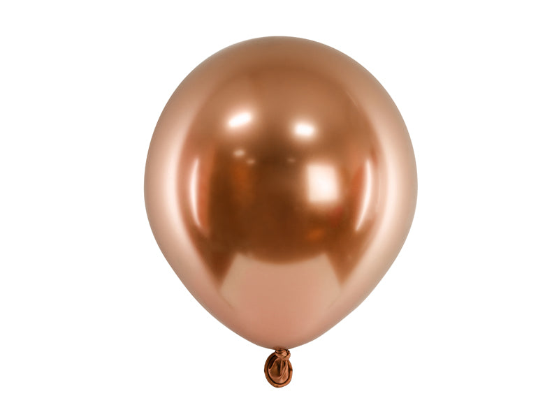 50Stk. Luftballon "Uni Glossy" Ø 12cm | Kupfer
