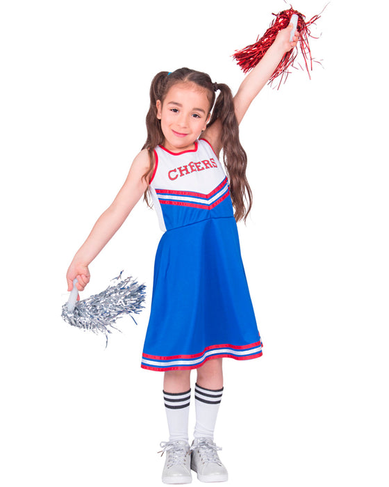 USA Cheerleader Kostüm für Mädchen | Kleid