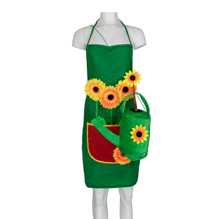 Gärtnerschürze für Damen und Herren | Mit Sonnenblumen Applikationen