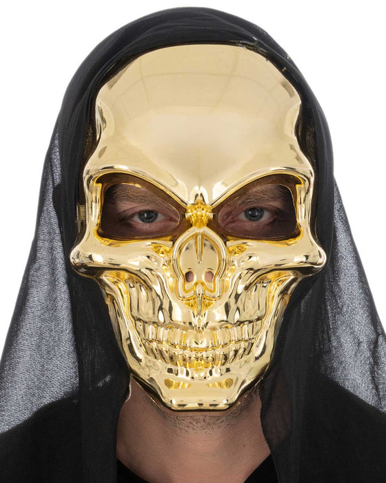 Halloween Maske "Totenkopf" | Gold