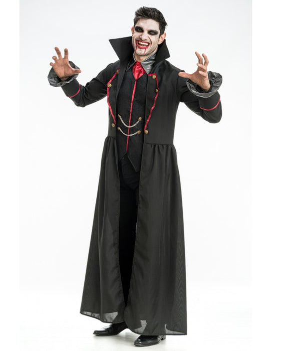 Vampir Kostüm "Sirius" für Herren 3-tlg. | Schwarz Rot