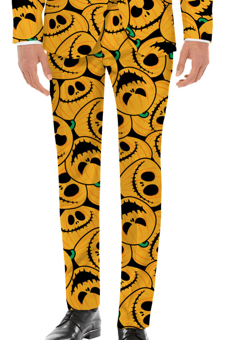 Halloween Designer Anzug "Pumpkin" 3-tlg. - Herren Kostüm | Orange