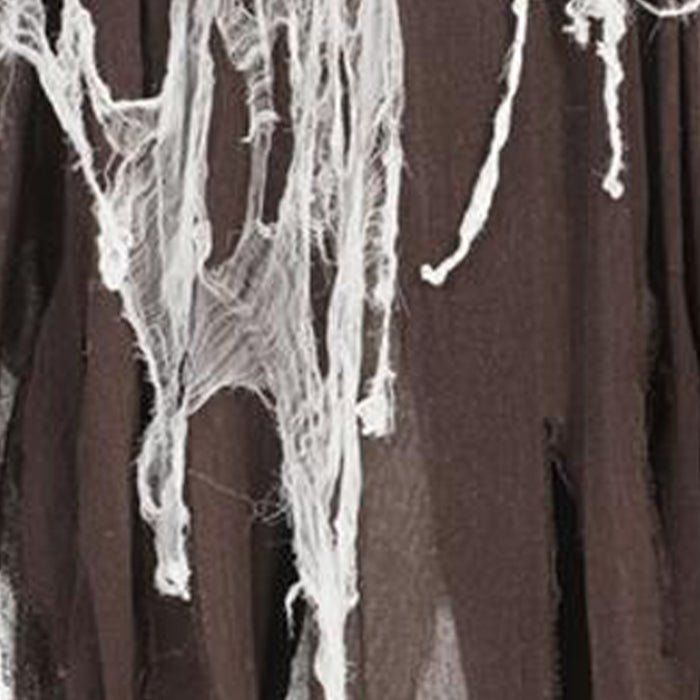 Dunkler Sensenmann Umhang - Halloween Verkleidung mit Kapuze | Braun