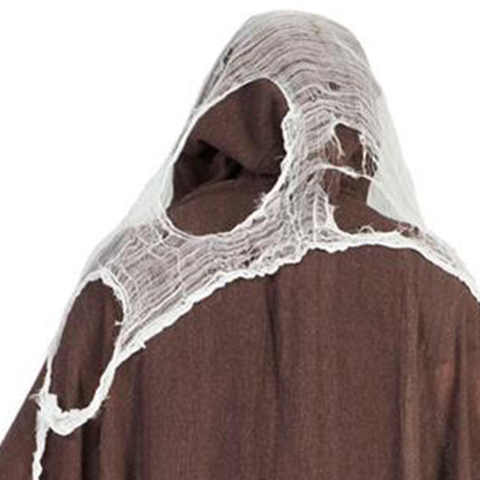 Dunkler Sensenmann Umhang - Halloween Verkleidung mit Kapuze | Braun