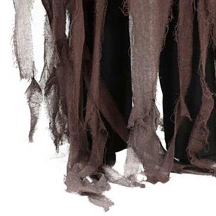 Dunkler Sensenmann Umhang - Halloween Verkleidung mit Kapuze | Braun