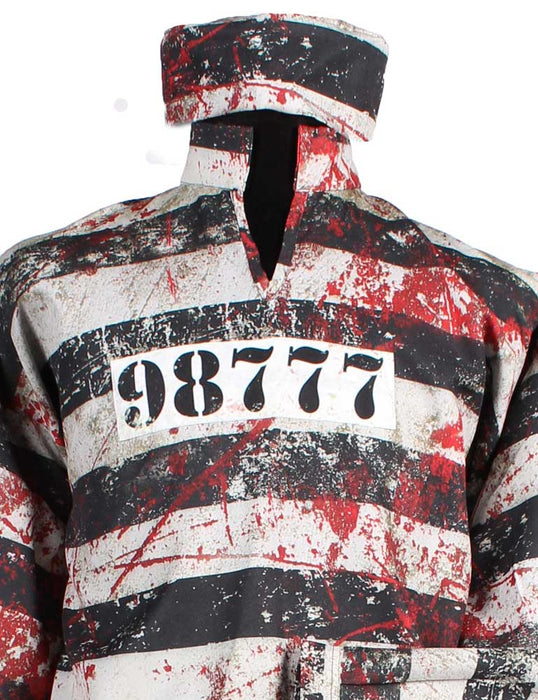 Halloween Kostüm "Bloody Prisoner" für Herren | Blutiges Sträflingskostüm Vampir Geist