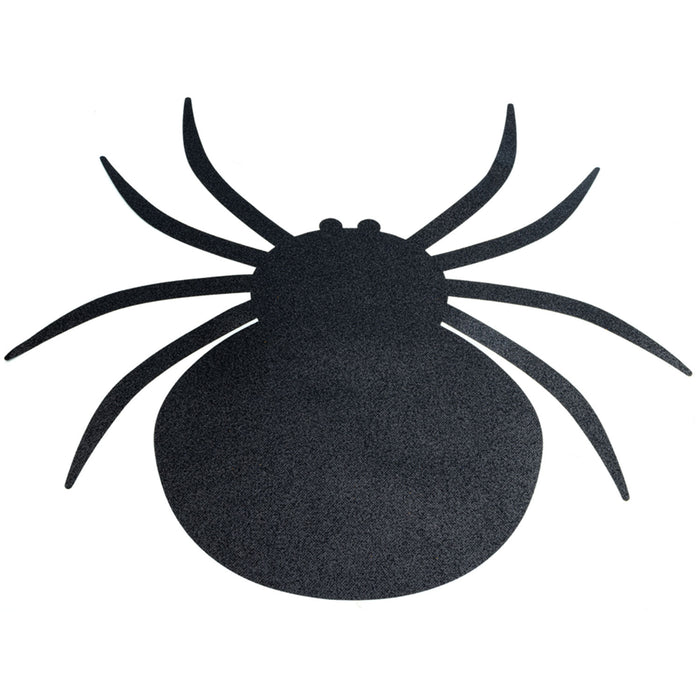 Halloween Glitzer 4er Tischset "Spinne" - 54 x 48 cm | Schwarz - Platzsets