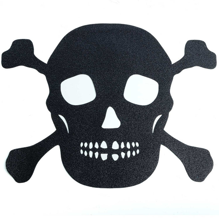 Halloween Glitzer 4er Tischset "Totenkopf" - 42 x 34 cm | Schwarz - Platzsets