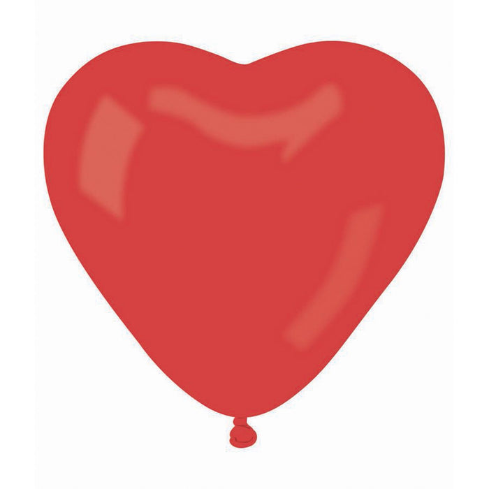 Latexballon Ø50cm Herz | 25 Stk. Rot