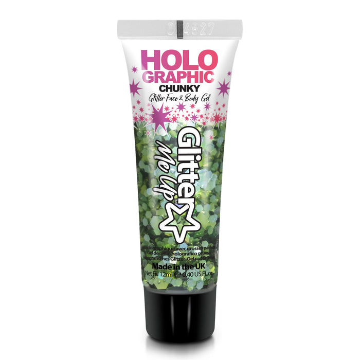 Holographic Chunky Glitter Gel - Make-Up 12 ml | Green Envy