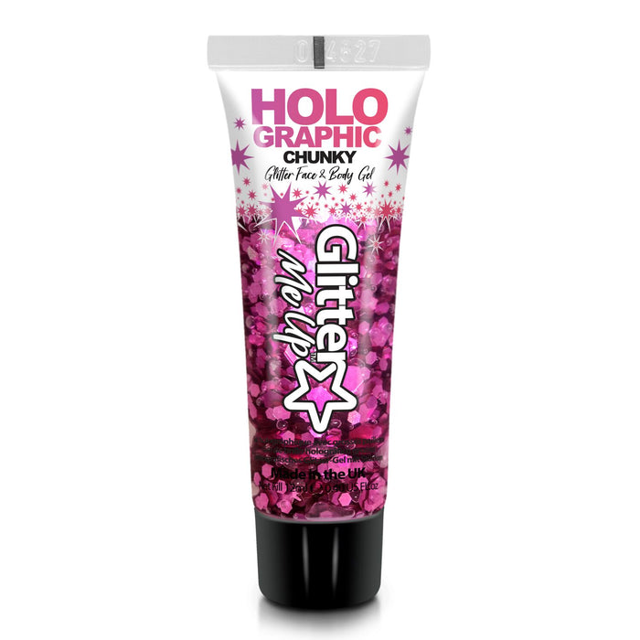 Holographic Chunky Glitter Gel - Make-Up 12 ml | Princess Pink