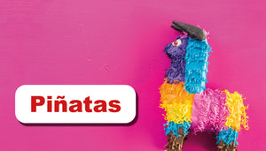 Anklickbarer Banner mit einer Pinata um zur Pinata Kategorie zu gelangen
