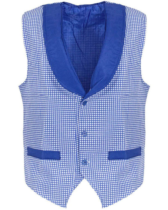 Oktoberfest Kostüm Weste und Fliege - Blau Weiß | Party Outfit