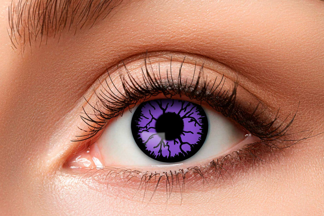 One Week Kontaktlinsen Motivlinsen "Purple Monster" w56 | Lila