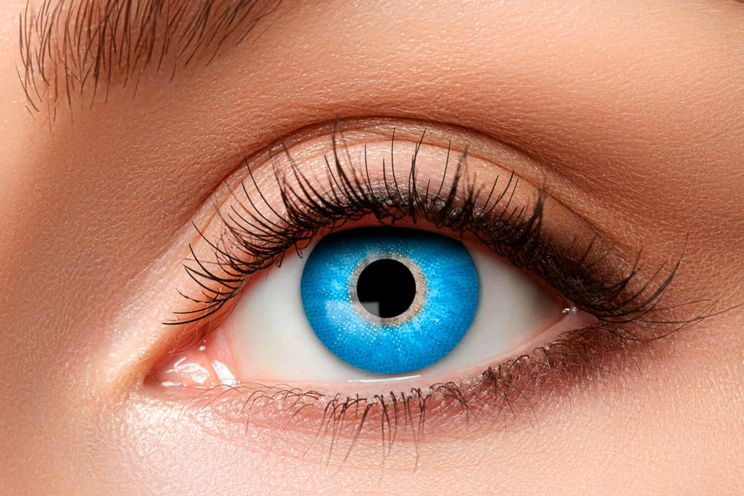 One Week Kontaktlinsen Motivlinsen "Electro Blue" wa9 | Blau