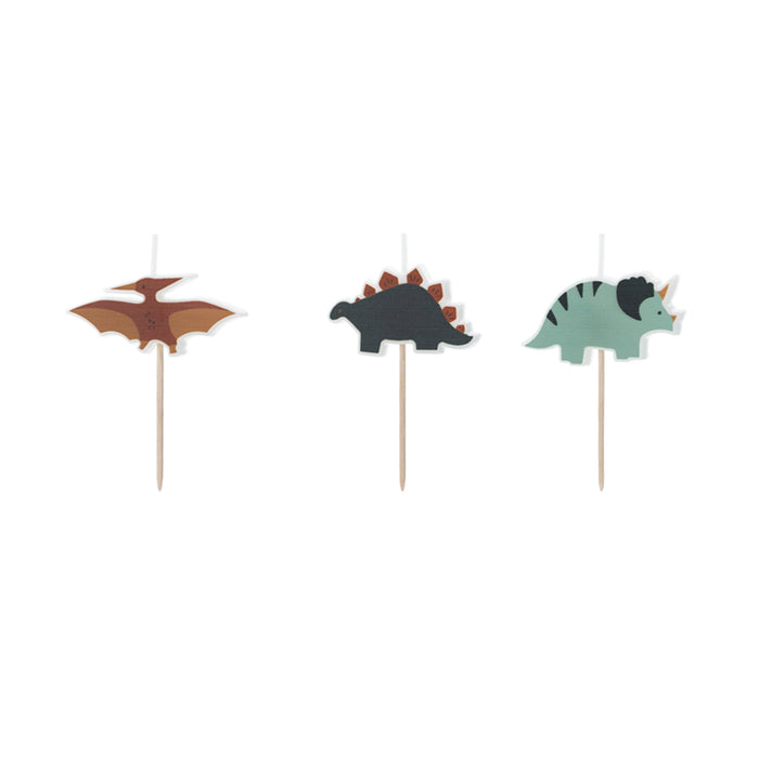 Geburtstagskerzen Dinosaurier | 3 cm - 3 Stk.