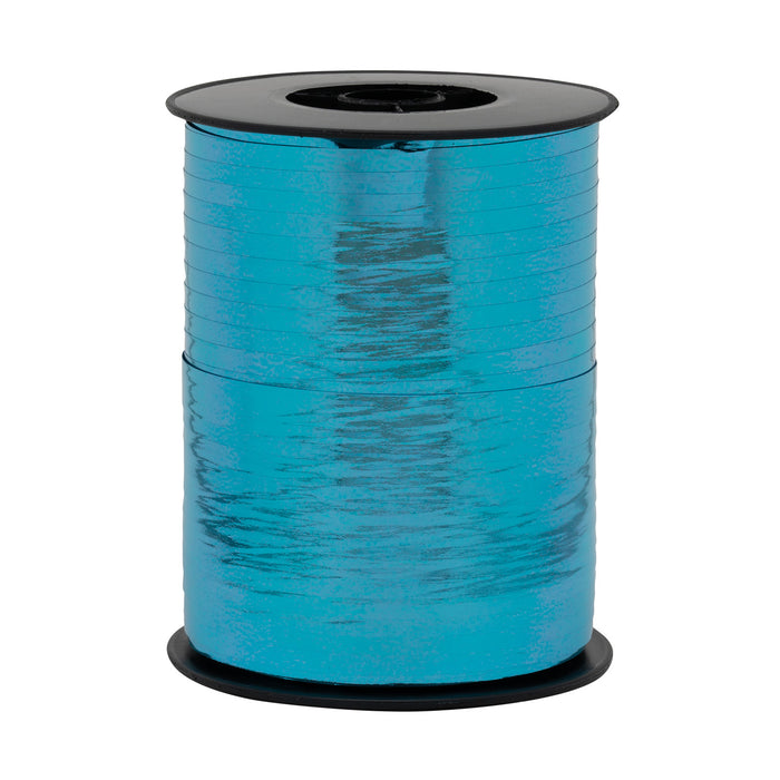 Geschenkband Polyband 10mm/250m Metallic Aqua