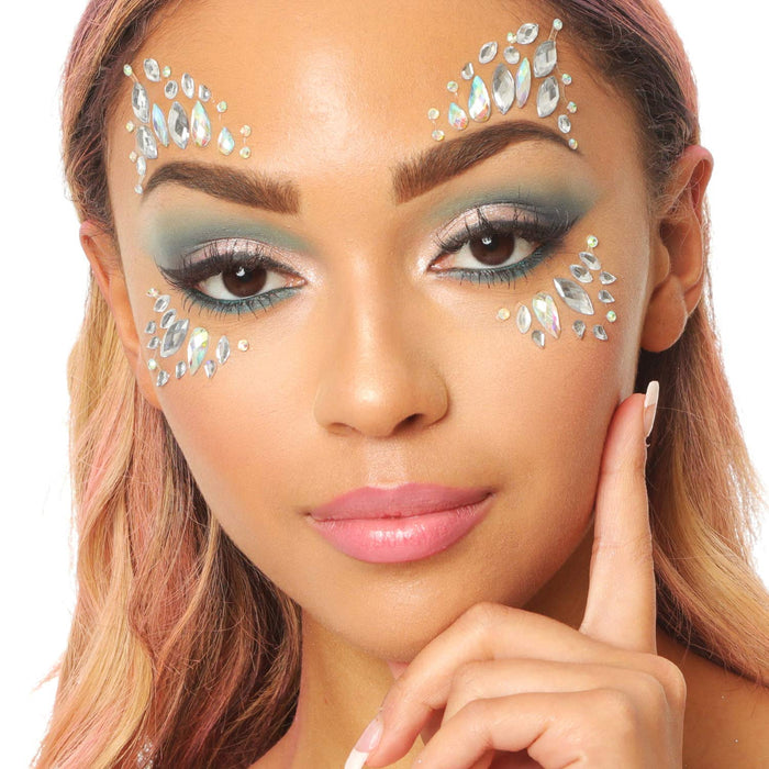 Face Jewels "Angel Wings" - Selbstklebende Glitzersteine