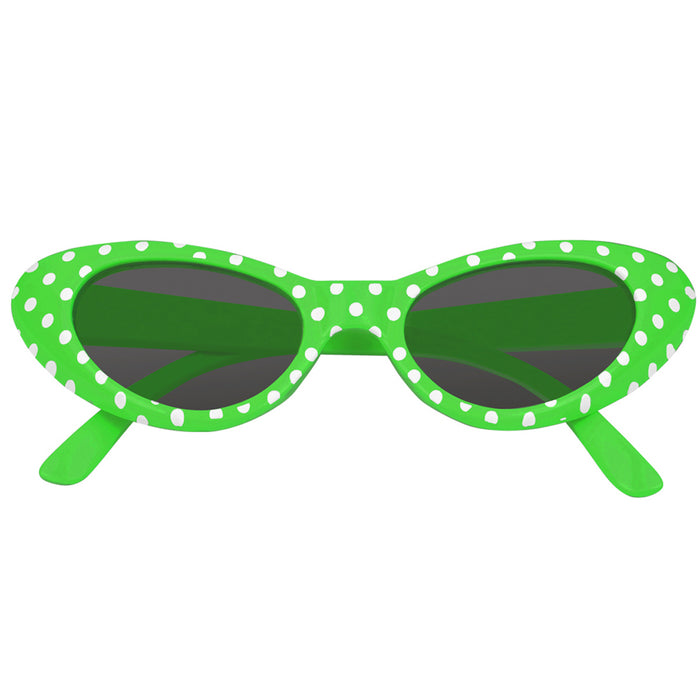 Cat Eye Brille Sandy mit Punkten | Hellgrün