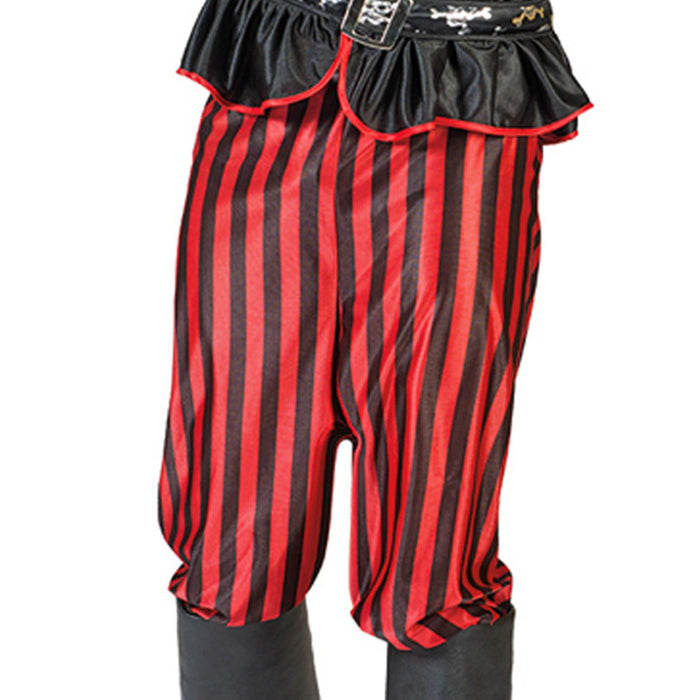 Pirat "Bill" Kostüm für Herren | Schwarz Rot