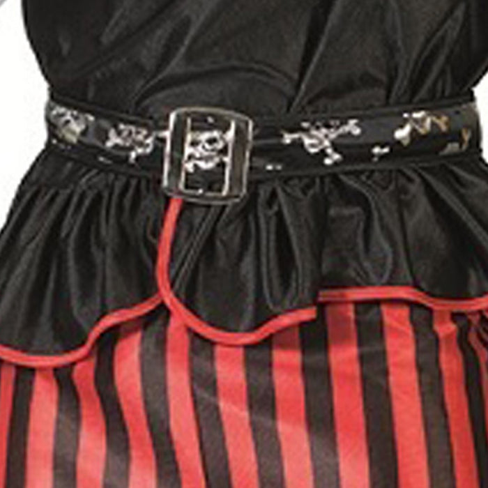 Pirat "Bill" Kostüm für Herren | Schwarz Rot