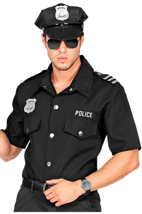 Kostüm Hemd "Polizist" | Schwarz