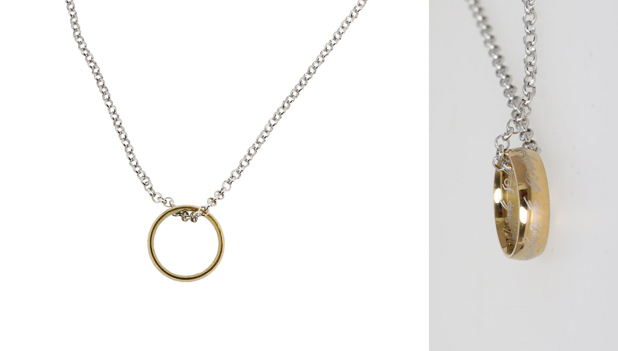 Ringträger Halskette mit graviertem Ring - Filmaccessoire