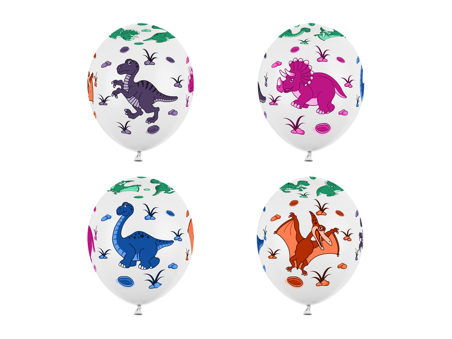 Latexballon Ø30cm "Dinosaurier"| 6 Stk. - P. White
