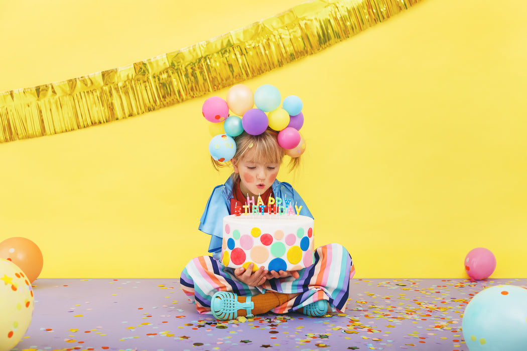 Geburtstagskerzen "Happy Birthday" 2,5 cm | Bunt