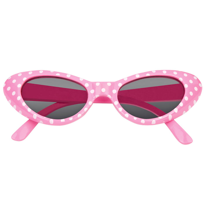 Cat Eye Brille Sandy mit Punkten | Rosa Weiß