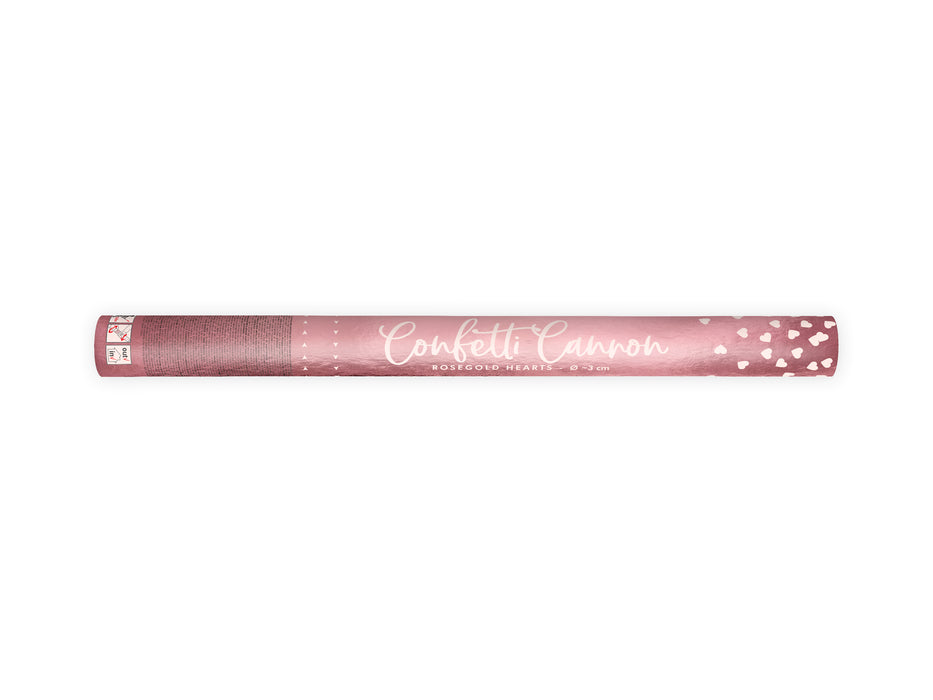 Konfettishooter Herzen Rosegold 60cm