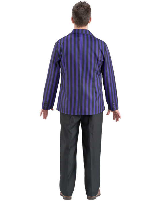 Wednesday Filmkostüm "Xavier" für Herren | Schuluniform Schwarz Lila - Addams Family