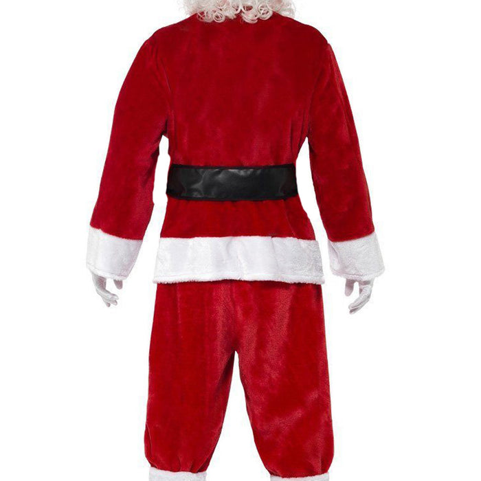 Weihnachtsmann Nikolaus Kostüm aus Samt | Rot