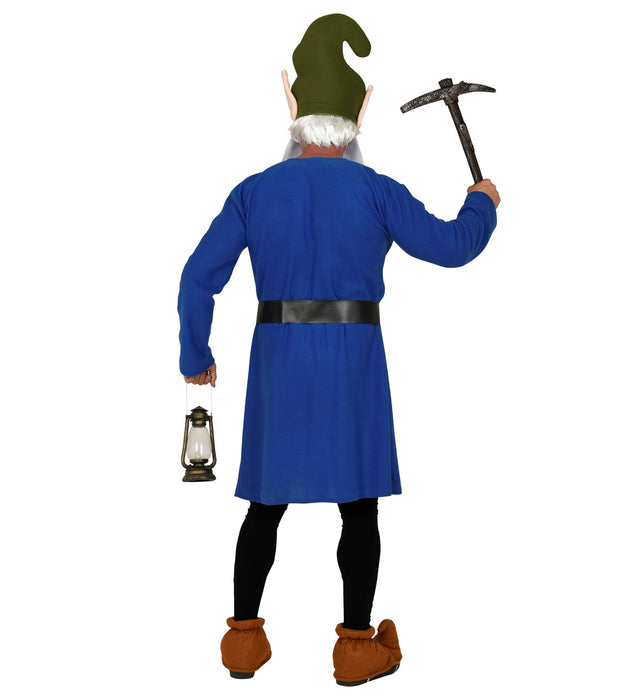 Zwergen Kostüm für Erwachsene - Blau | Wichtel Gnom Märchen Film