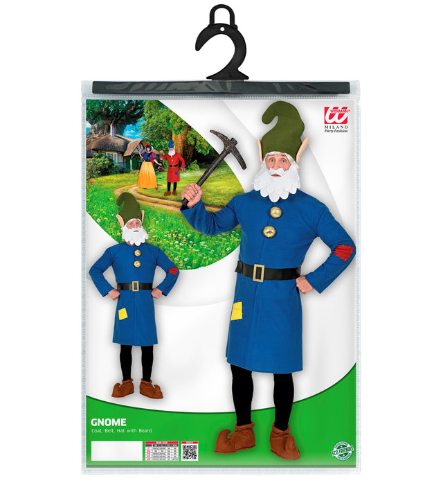 Zwergen Kostüm für Erwachsene - Blau | Wichtel Gnom Märchen Film